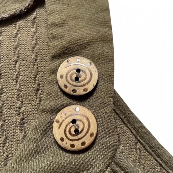 Y2K Charlotte Russe Olive Green Knit Tank Top Sleeveless Boho Indie Core L - Picture 4 of 6